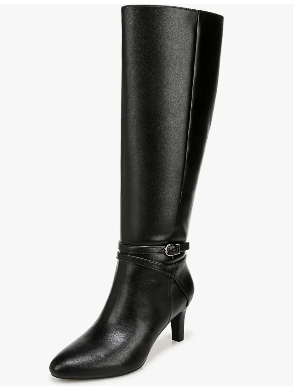 NWB  Life Stride Women's Tall Black Knee-High Boots Wide Calf